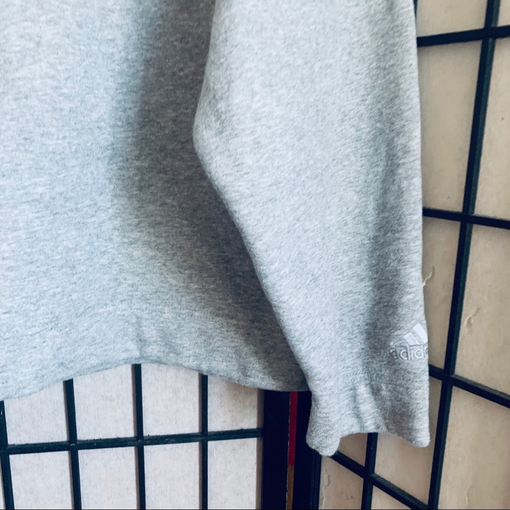 Adidas VTG 2000’s grey 1/4 zip pullover back logo - Picture 2 of 10